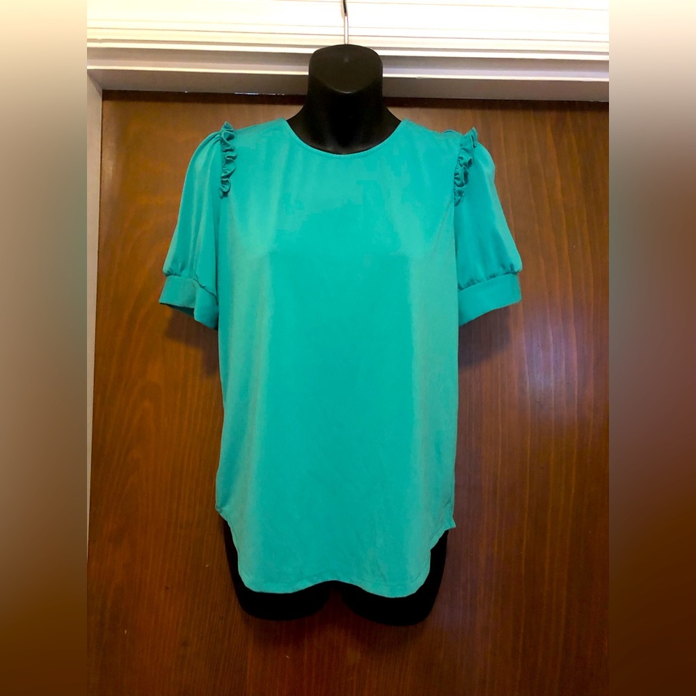 Adrianna Papell Green Blouse - size S